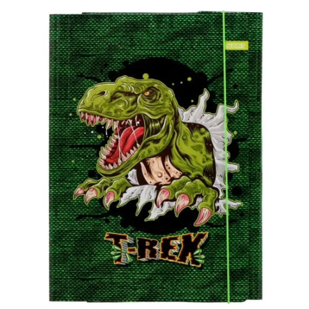 imagen de Spirit: Carpeta de cartón T-Rex con goma tamaño A4 1