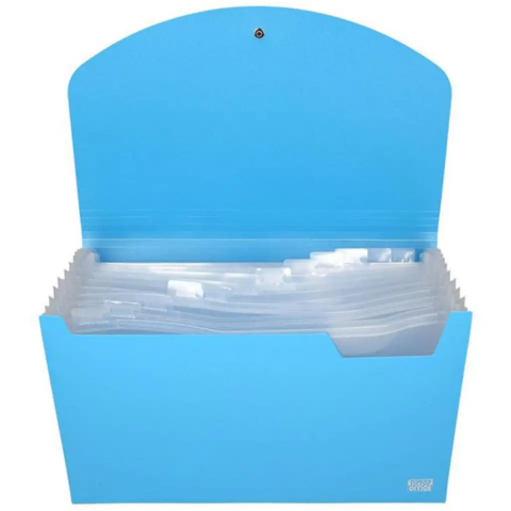 imagen de Spirit: Carpeta de documentos A4 de 12 compartimentos azul 2