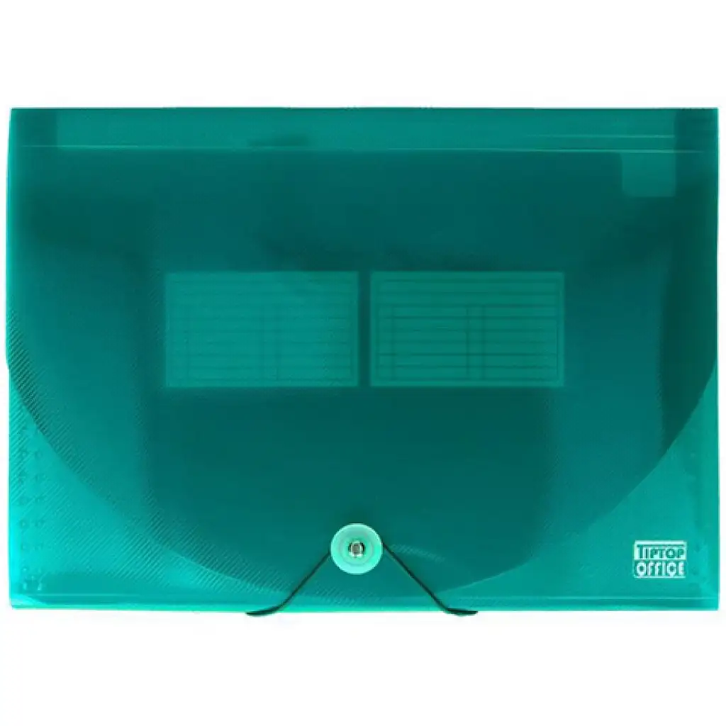 imagen de Spirit: Carpeta de documentos A4 de 12 compartimentos transparente azul 1