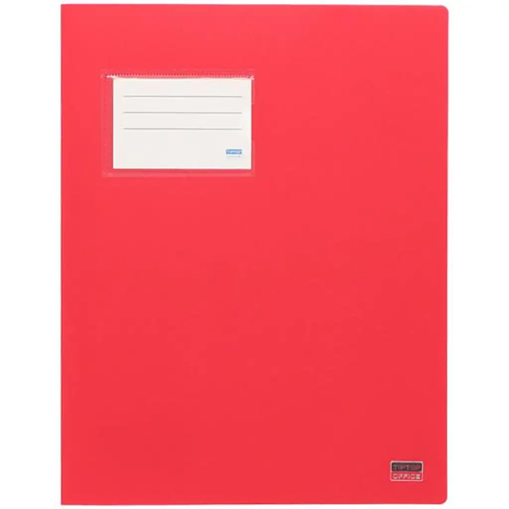 imagen de Spirit: Carpeta de encuadernación con bolsillo para tarjetas color rojo A4 1