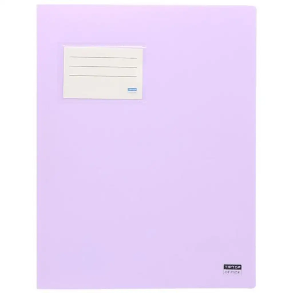 imagen de Spirit: Carpeta de encuadernación con soporte para tarjetas en color lila claro A4 1