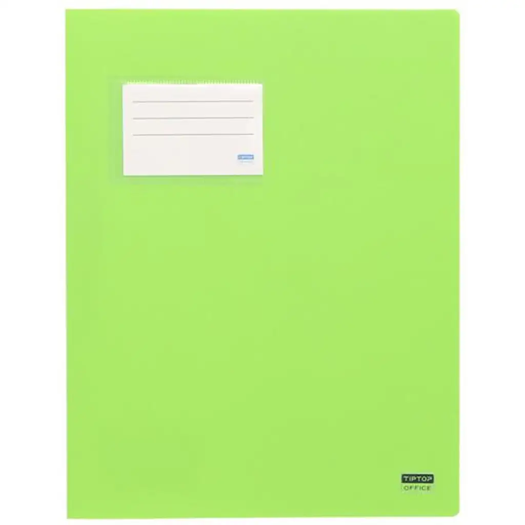imagen de Spirit: Carpeta de encuadernación con soporte para tarjetas en color verde lima A4 1