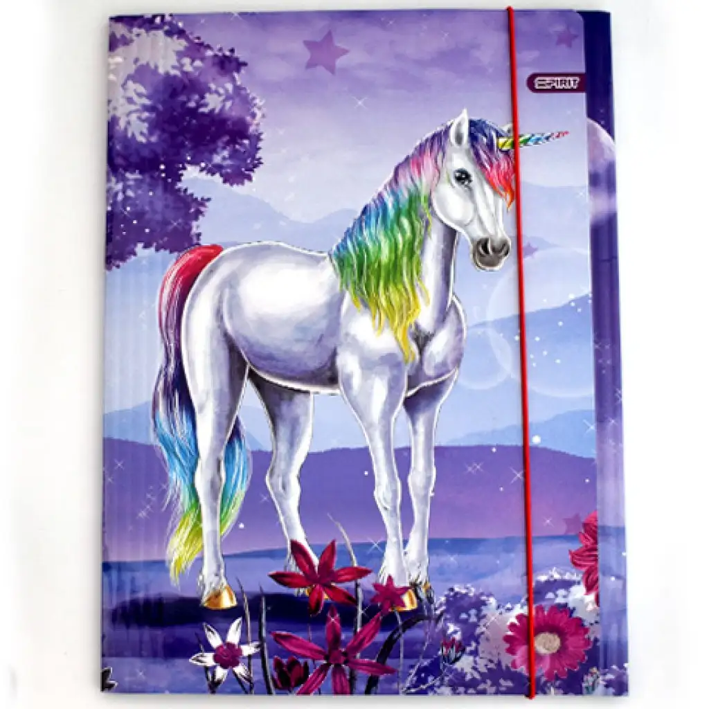 imagen de Spirit: Carpeta de goma con diseño de unicornio Magical Dream tamaño A/4 1