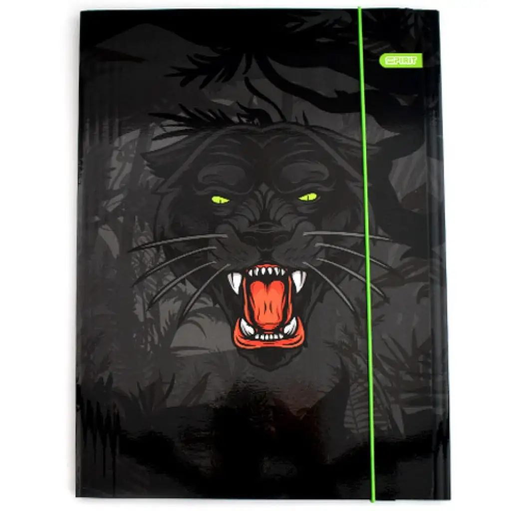 imagen de Spirit: Carpeta de goma con estampado de pantera negra tamaño A/4 1