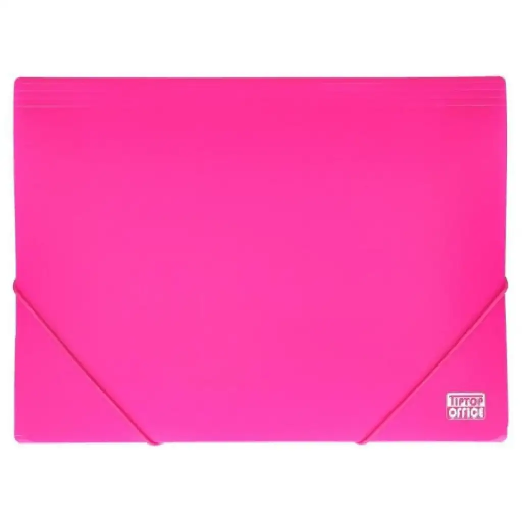 imagen de Spirit: Carpeta de goma de plástico neón rosa A4 1