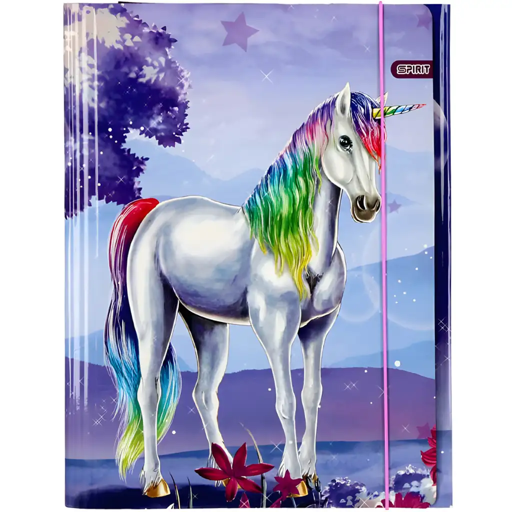 imagen de Spirit: Carpeta de goma de unicornio mágico A/4 1