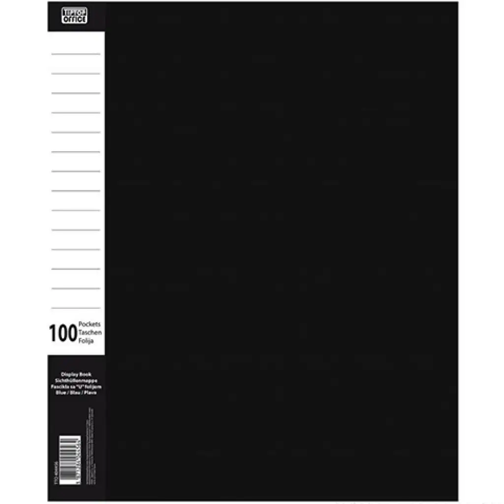 imagen de Spirit: Carpeta de presentación A4 negra 100 bolsillos 1