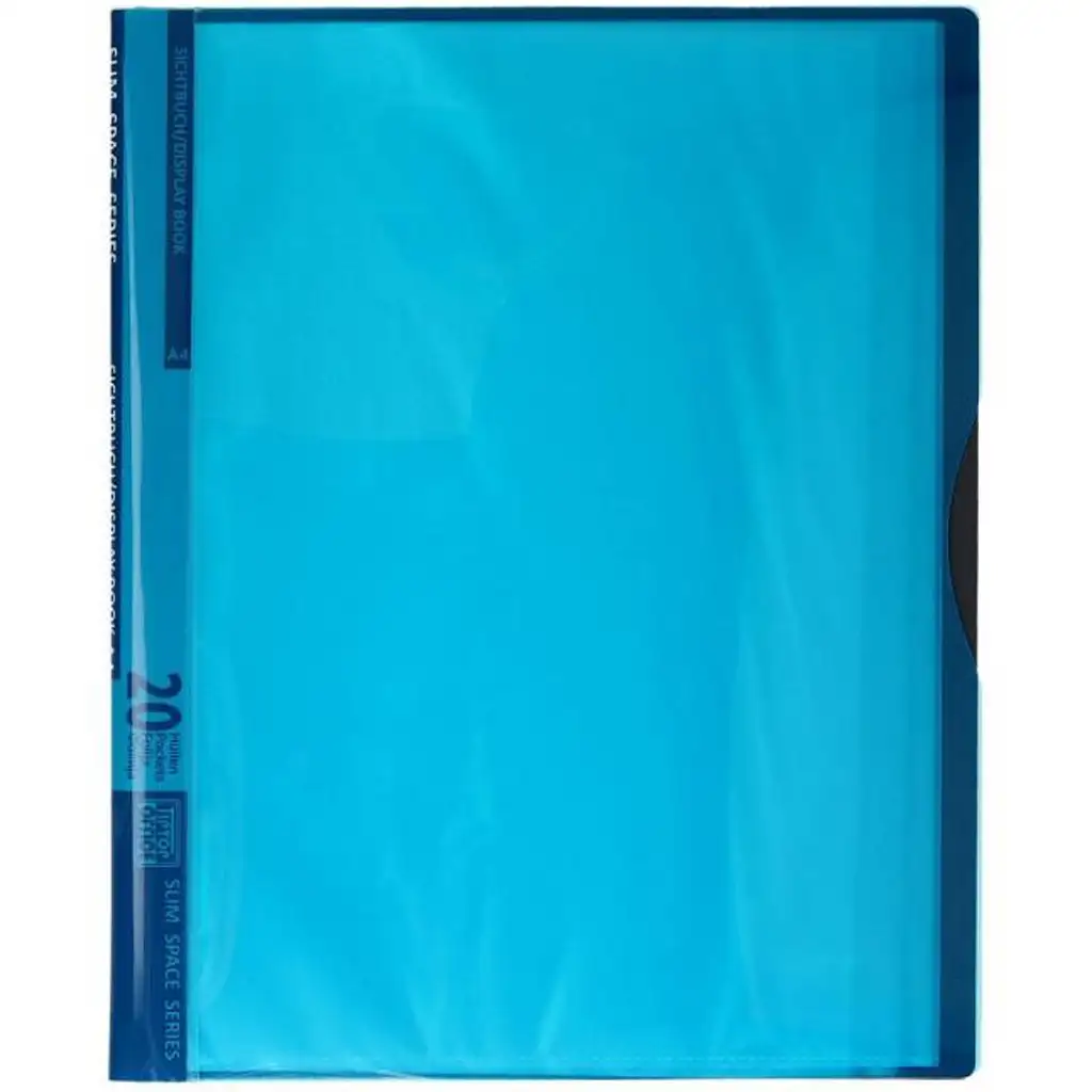 imagen de Spirit: Carpeta de presentación neon azul de 20 bolsillos A/4 1
