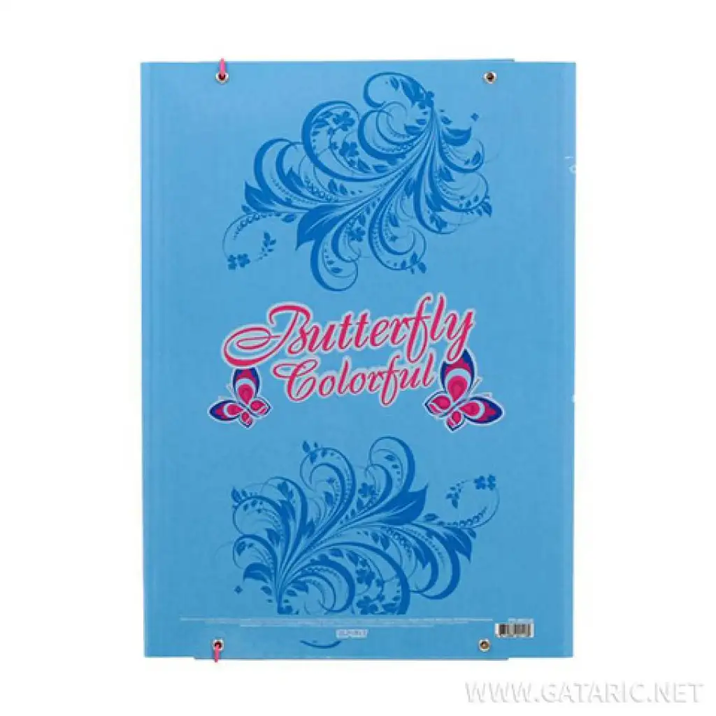 imagen de Spirit: Carpeta elástica con mariposas en tamaño A/4 2