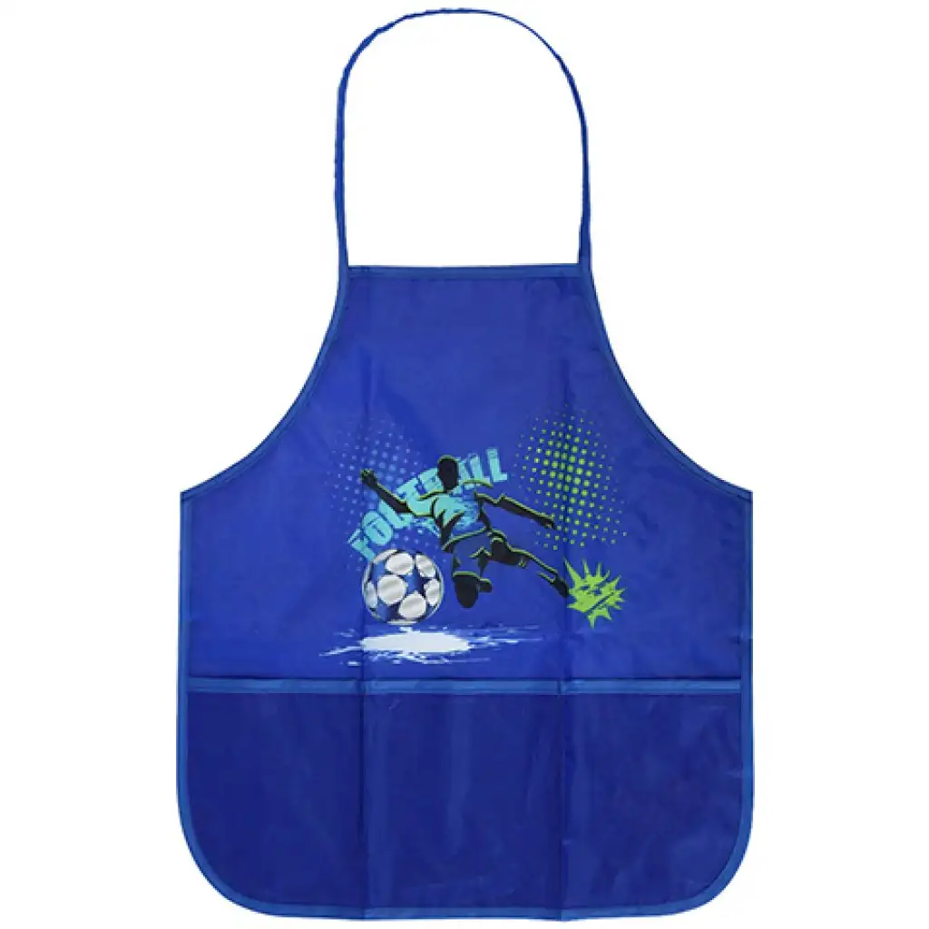 imagen de Spirit: Delantal azul con estampado de fútbol 1