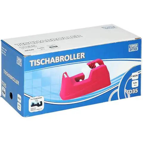 imagen de Spirit: Dispensador de cinta adhesiva rosa neón TD35 1