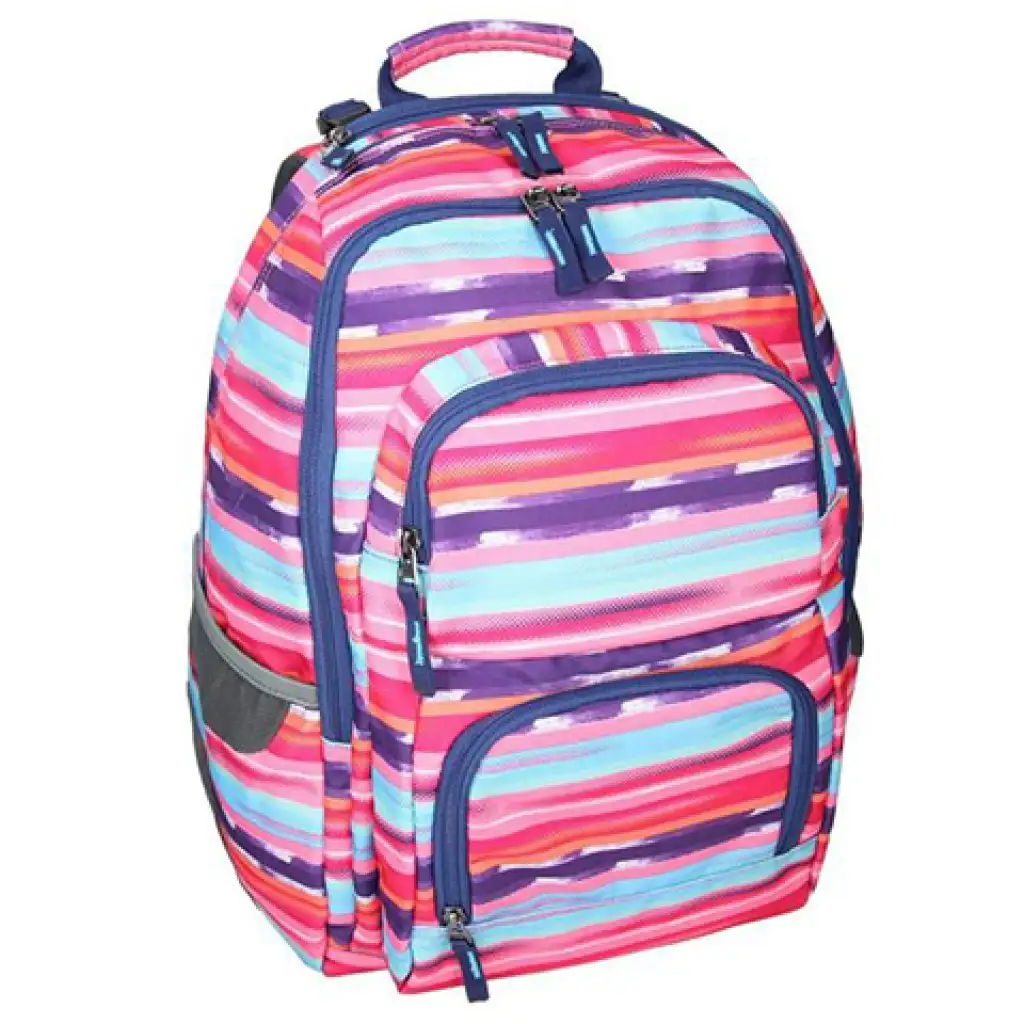 imagen de Spirit: E-Bag mochila escolar de rayas de colores redondeada, mochila 46x34x22cm 1
