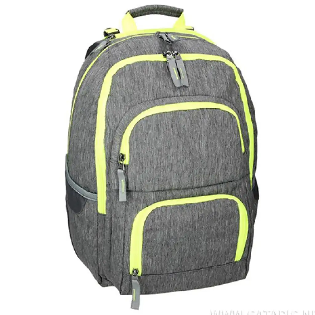 imagen de Spirit: E-Bag mochila gris y neón con esquinas redondeadas, mochila 46x34x22cm 1