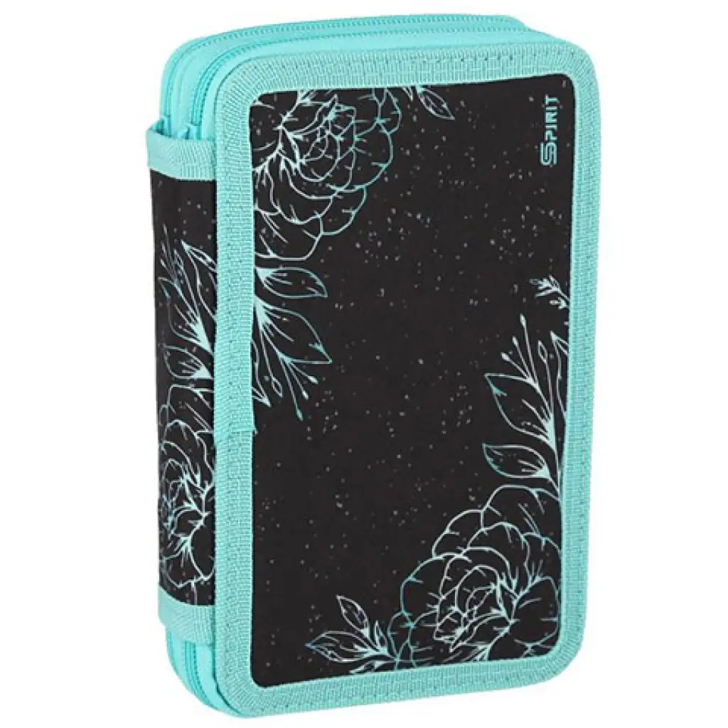 imagen de Spirit: Estuche de dos pisos decorado con flores de 28 piezas 1