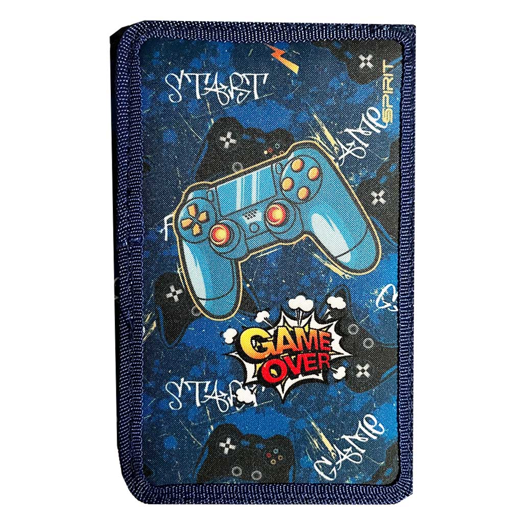 imagen de Spirit: Estuche de lápices de tres niveles con diseño de Game Over gamer de 28 piezas 1