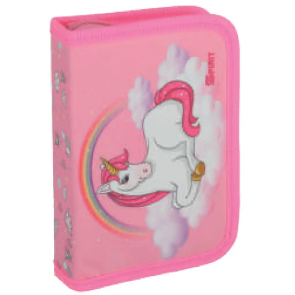 imagen de Spirit: Estuche de lápices desplegable de unicornio mágico de 60 piezas 1