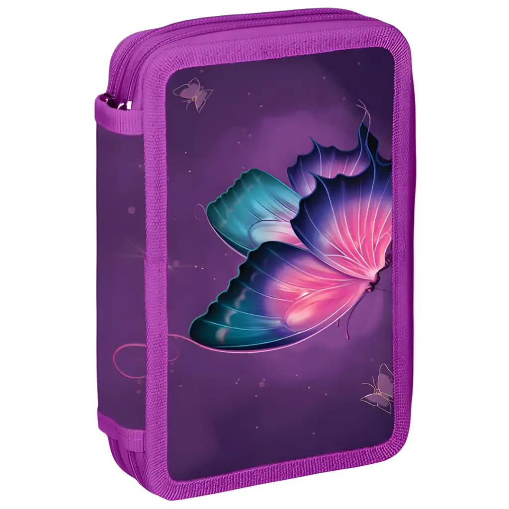 imagen de Spirit: Estuche de mariposa de dos niveles con 28 piezas 13x6x19,5cm 1