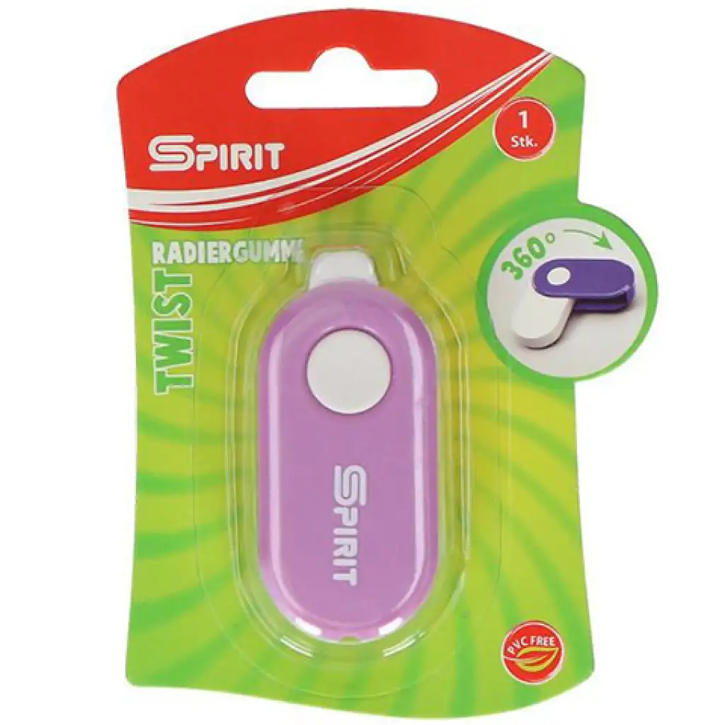 imagen de Spirit: Goma ovalada Twist en estuche de plástico de varios colores 2