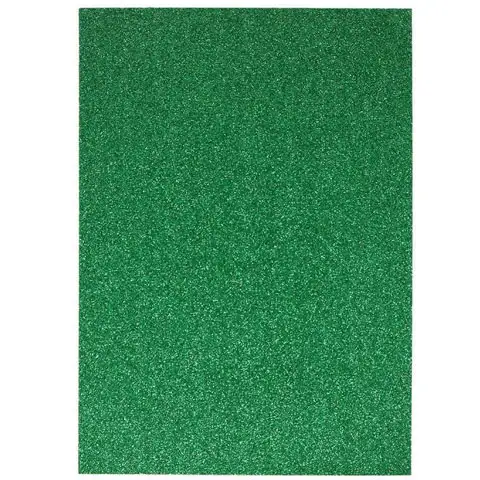 imagen de Spirit: Hoja de espuma decorativa brillante de color verde A/4 1ud 1