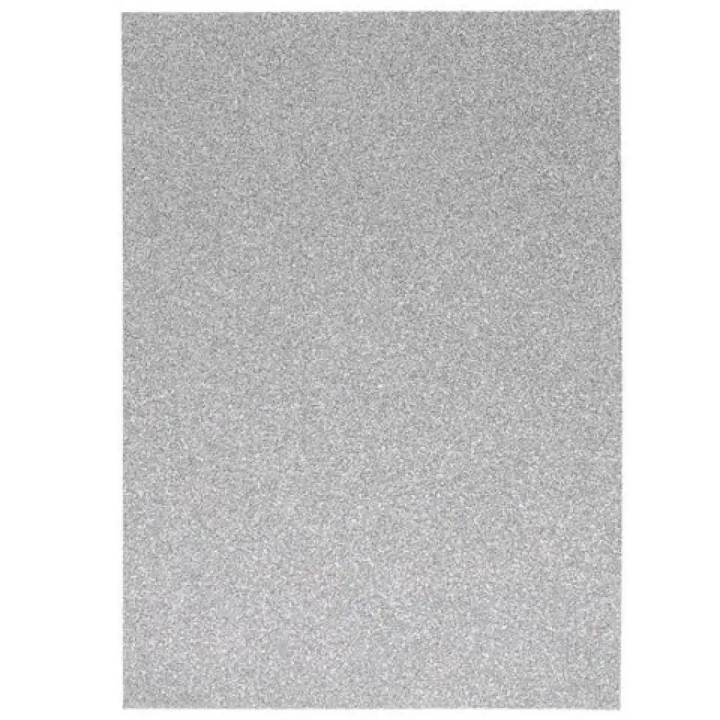 imagen de Spirit: Hoja de espuma decorativa brillante en color plata A/4 1ud 1