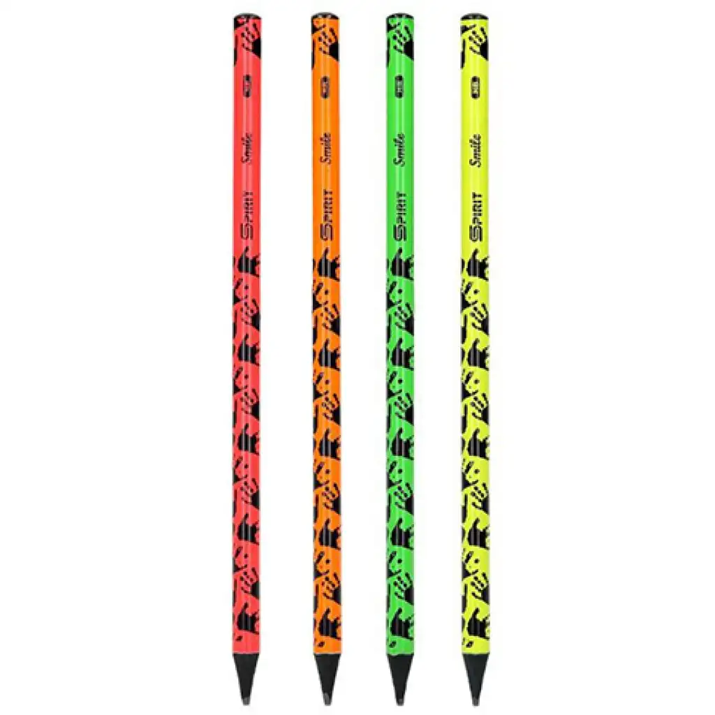imagen de Spirit: Lápiz grafito HB con diseño de huella en varios colores 1ud 2