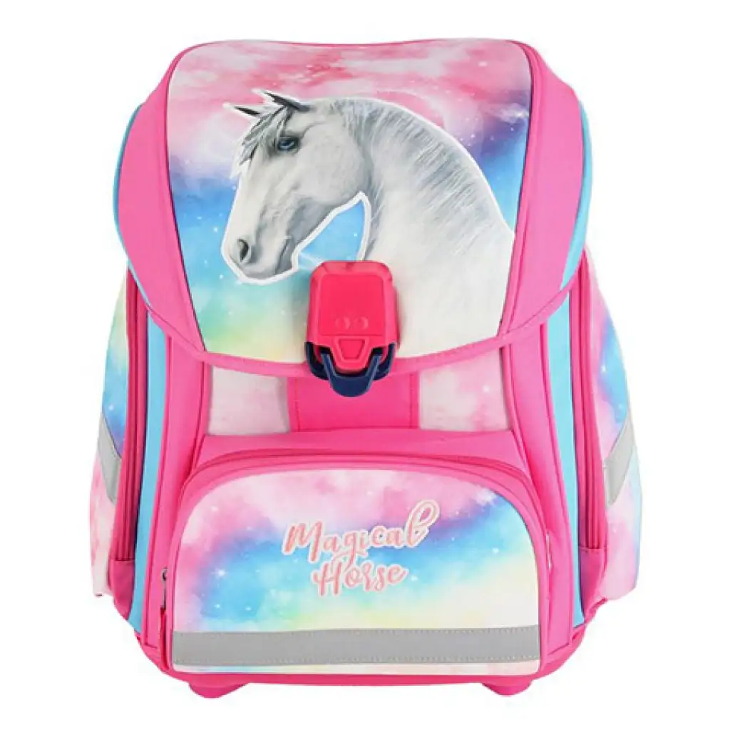 imagen de Spirit: Magical Horse set de mochila escolar de 5 piezas con accesorios y luz LED 2