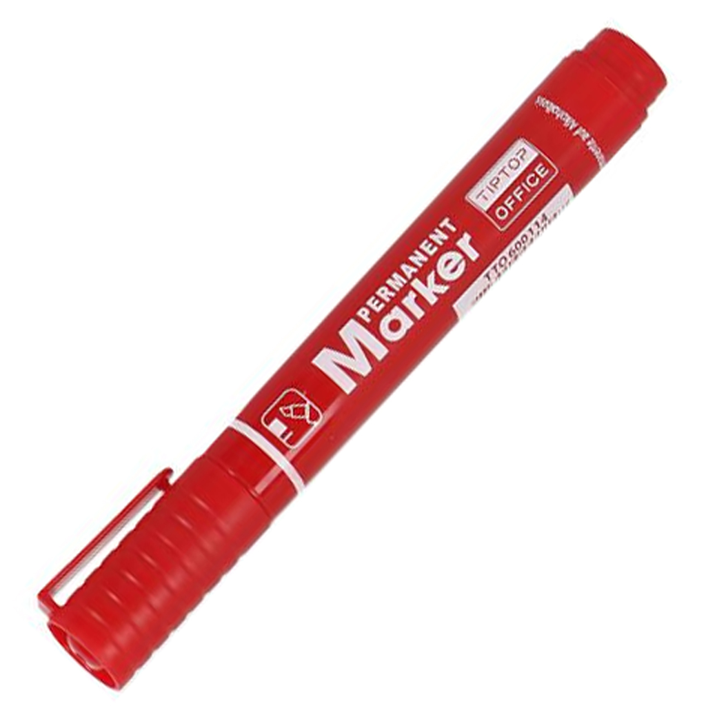 imagen de Spirit: Marcador permanente de color rojo con punta cortada de 1-3mm 1