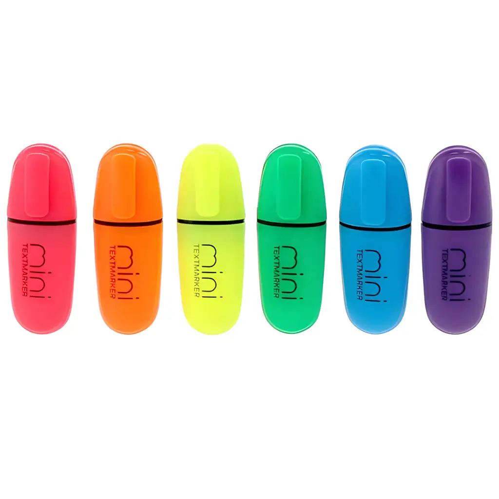 imagen de Spirit: Mini Neon marcador de texto set de 6 piezas 1