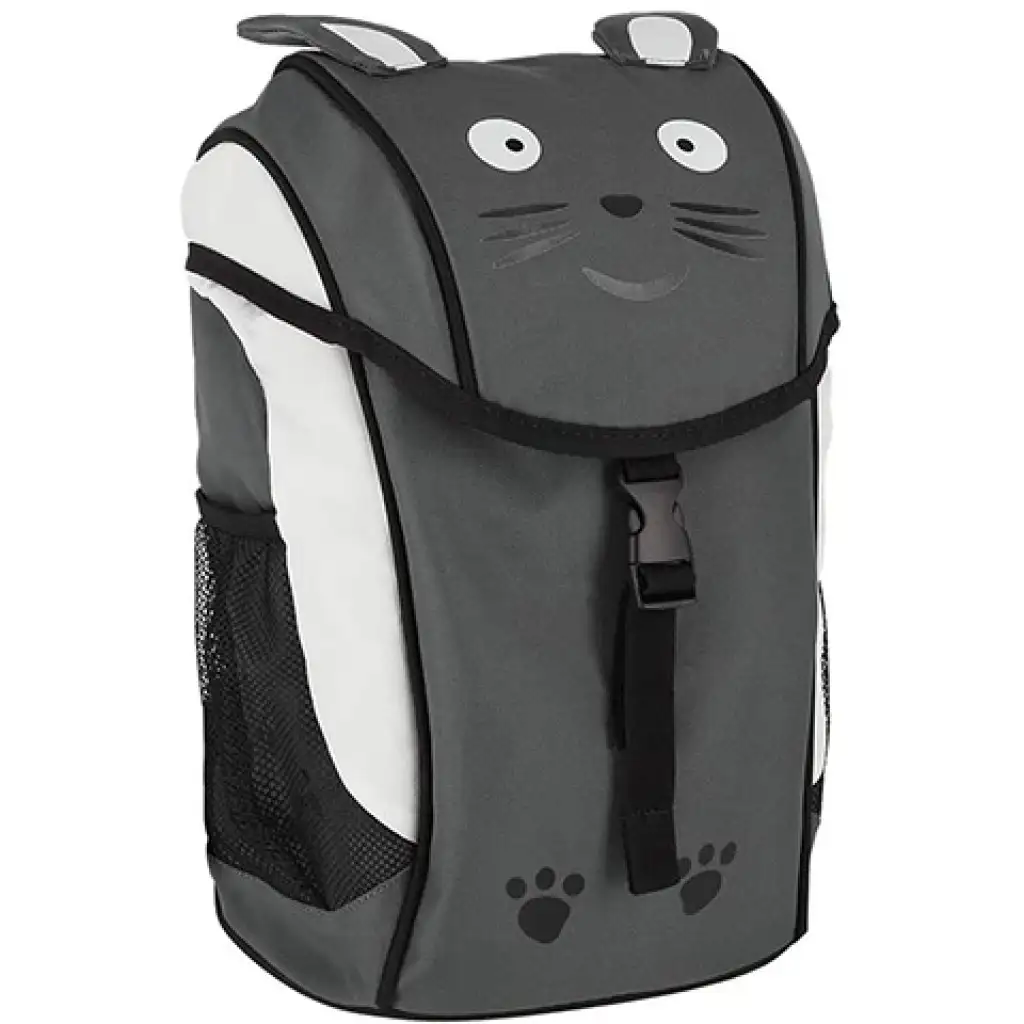 imagen de Spirit: Mochila anatómica de color gris con diseño de ratón 21x15x34cm 1