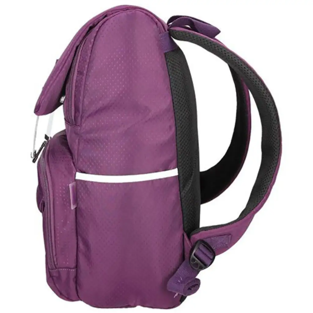 imagen de Spirit: Mochila color púrpura con correas blancas 47x33x17cm 2