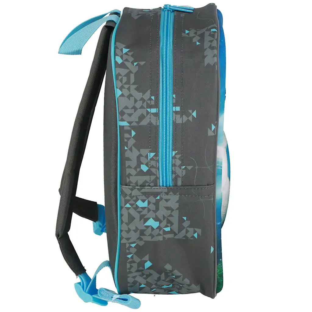 imagen de Spirit: Mochila de jardín de infancia redondeada con diseño 3D de fútbol Champion 30x25x12cm 4