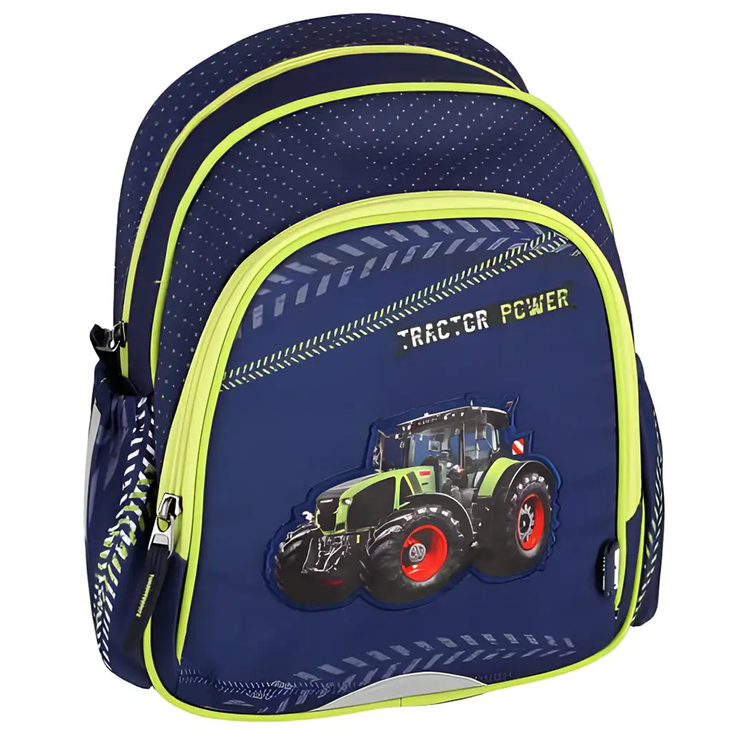 imagen de Spirit: Mochila de jardín de infantes con estampado de tractor 24x13x33cm 1
