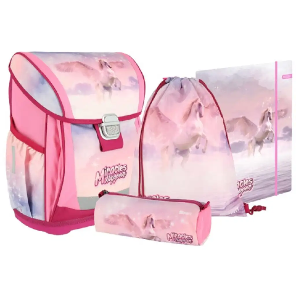imagen de Spirit: Mochila ergonómica con diseño de Pegaso, set de 4 piezas 1