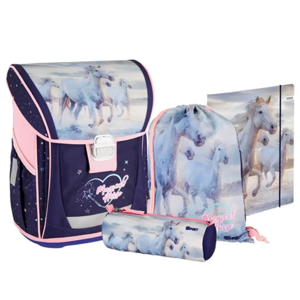 imagen de Spirit: Mochila ergonómica de caballo mágico cool, set de 4 piezas 1