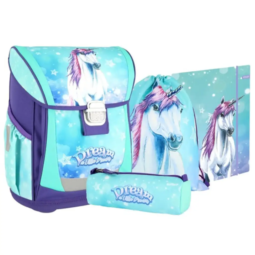 imagen de Spirit: Mochila ergonómica de unicornio Cool Little Dream, set de 4 piezas 1