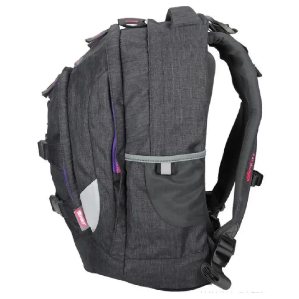 imagen de Spirit: Mochila ergonómica negra y morada urbana 3