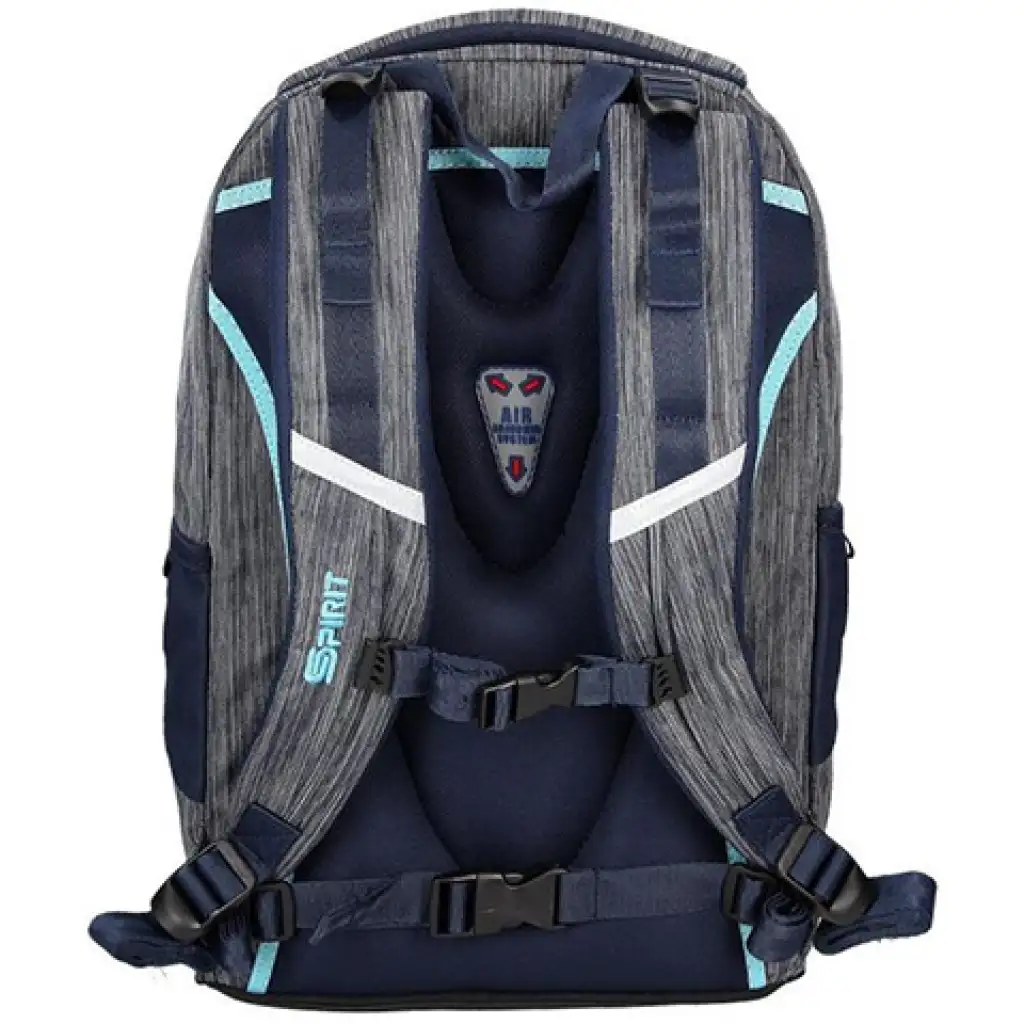 imagen de Spirit: Mochila ergonómica urbana gris-turquesa 2