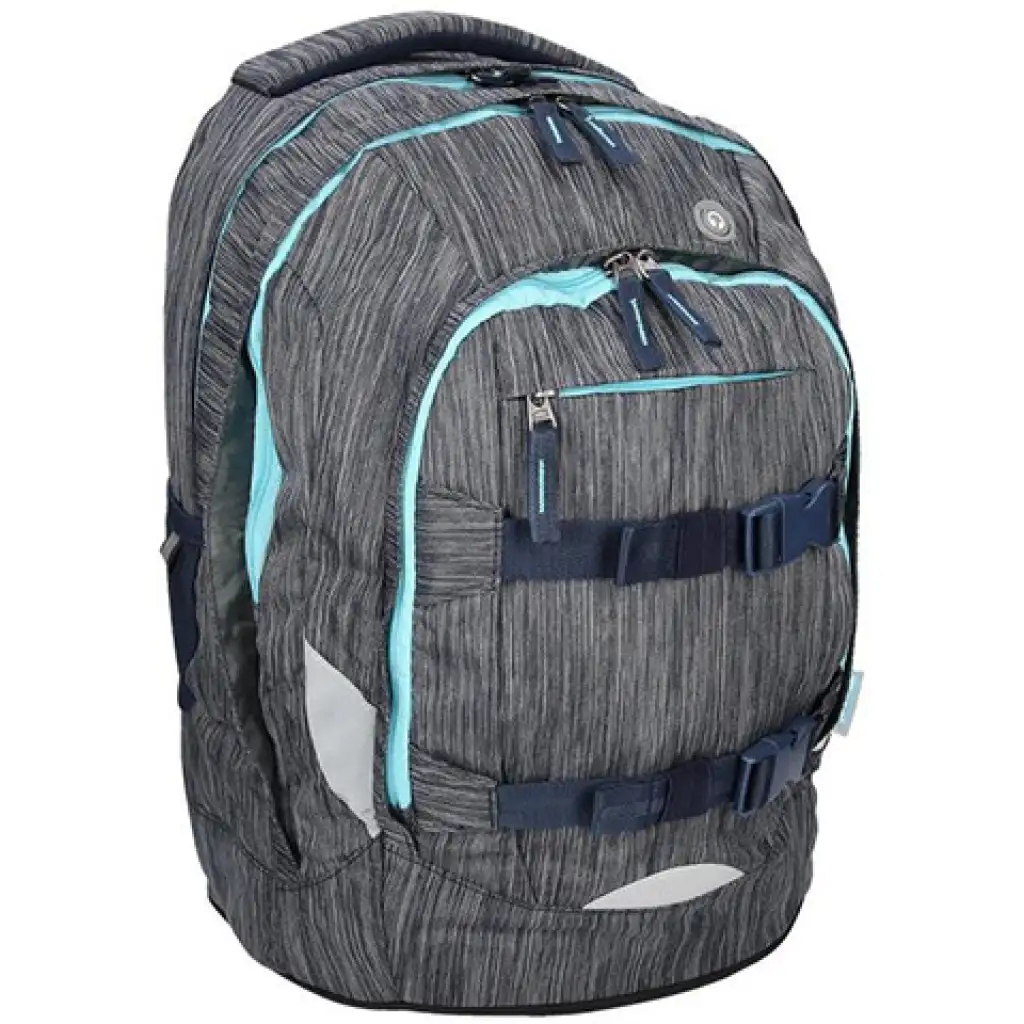 imagen de Spirit: Mochila ergonómica urbana gris-turquesa 1