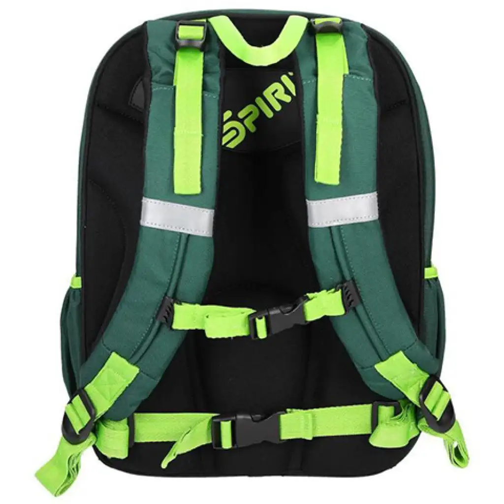 imagen de Spirit: Mochila ergonómica verde con estampado de leopardo 3