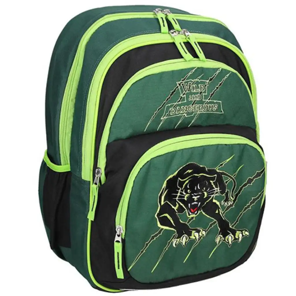 imagen de Spirit: Mochila ergonómica verde con estampado de leopardo 1