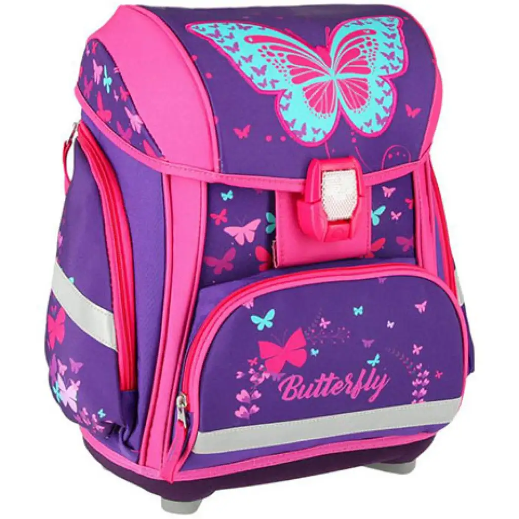 imagen de Spirit: Mochila escolar 3D con diseño de mariposa, set de 5 piezas 2