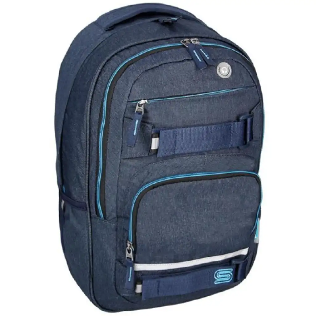imagen de Spirit: Mochila escolar azul Campus con esquinas redondeadas 1