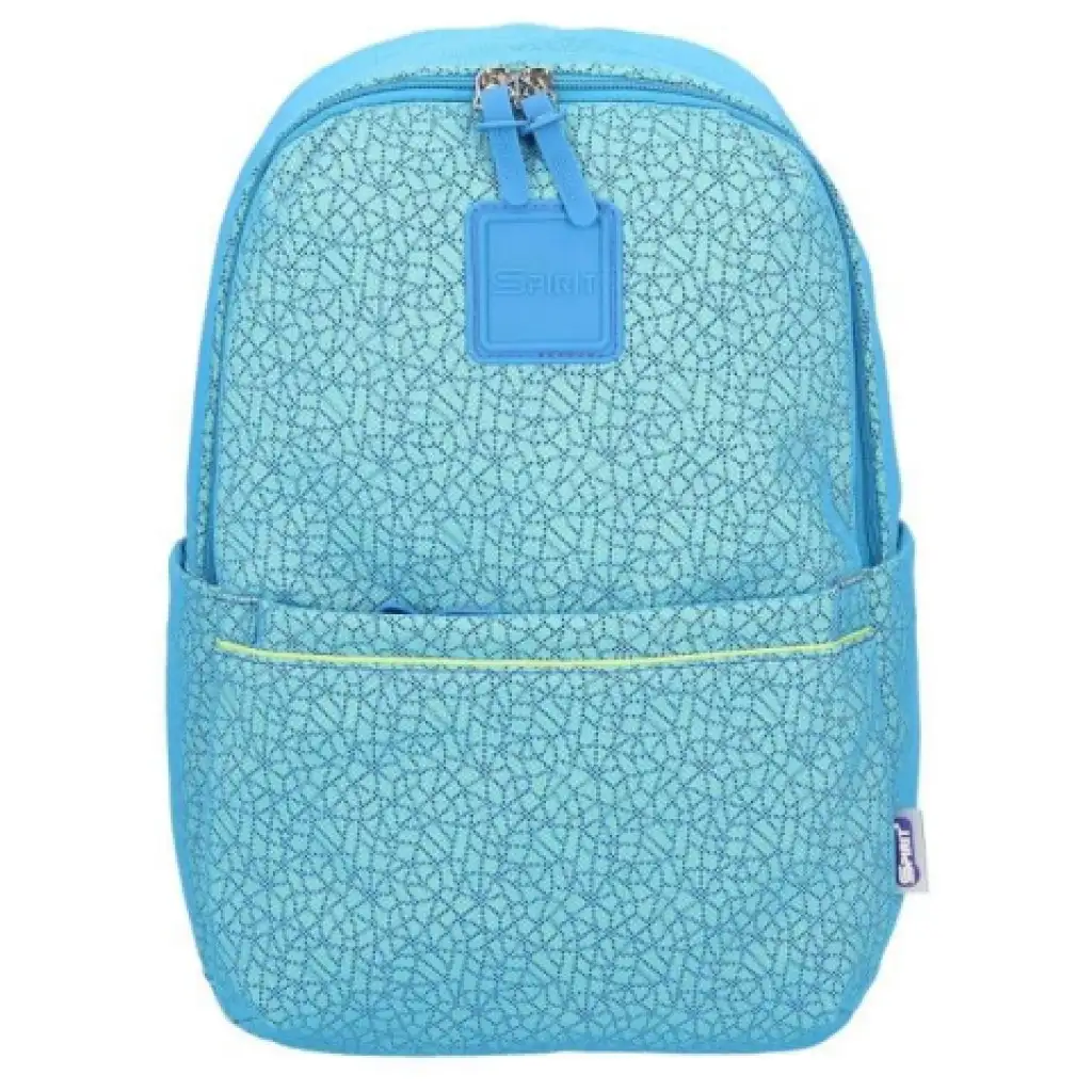imagen de Spirit: Mochila escolar azul con estampado ligero de malla 43x28x13cm 1