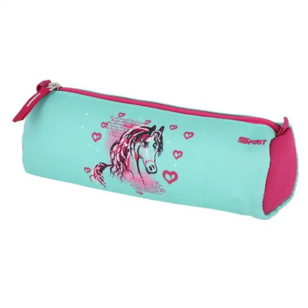 imagen de Spirit: Mochila escolar azul-rosa de 5 piezas con accesorios y luz LED 4