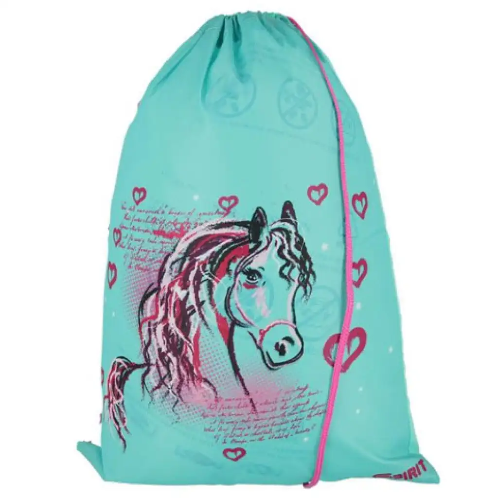 imagen de Spirit: Mochila escolar azul-rosa de 5 piezas con accesorios y luz LED 7