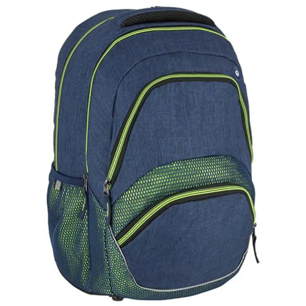 imagen de Spirit: Mochila escolar azul y neón redondeada, mochila 46x33x22cm 1
