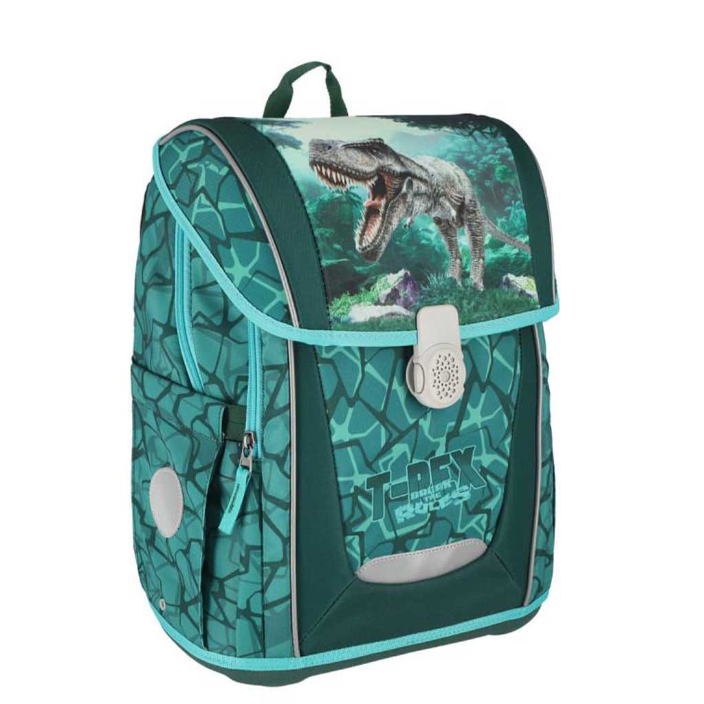 imagen de Spirit: Mochila escolar con cierre magnético de T-Rex dinosaurio, mochila 49x21x40cm 1