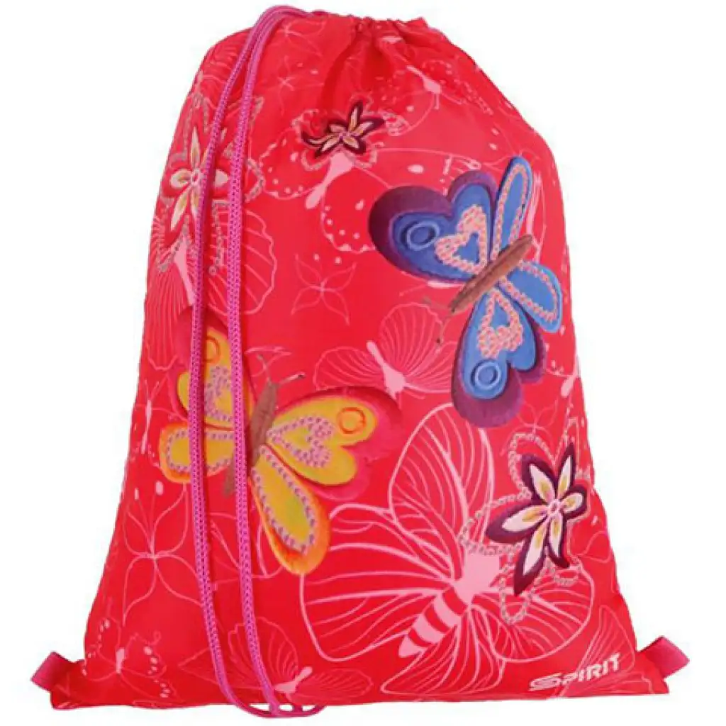 imagen de Spirit: Mochila escolar con diseño de mariposa, set de 5 piezas con LED 3
