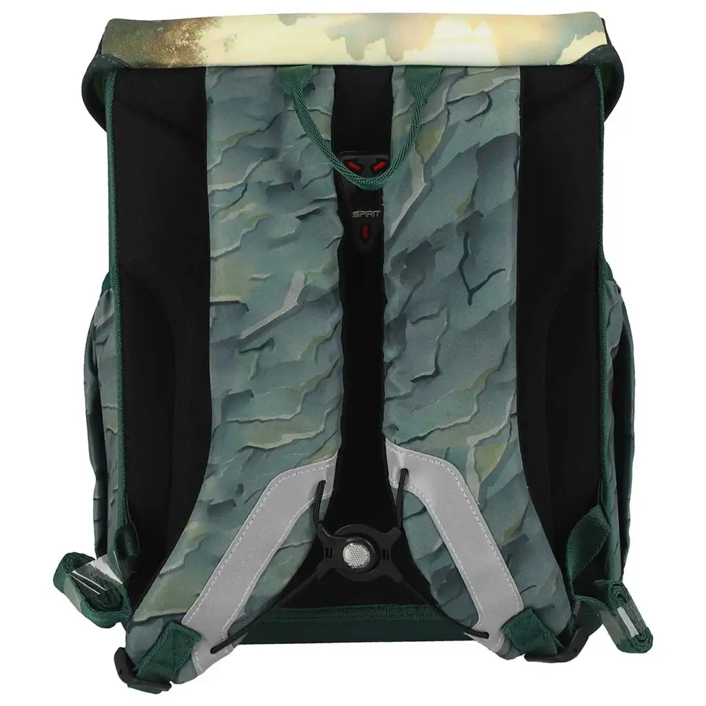 imagen de Spirit: Mochila escolar con diseño de Raptor dinosaurio, set de 5 piezas 38x17x28cm 3