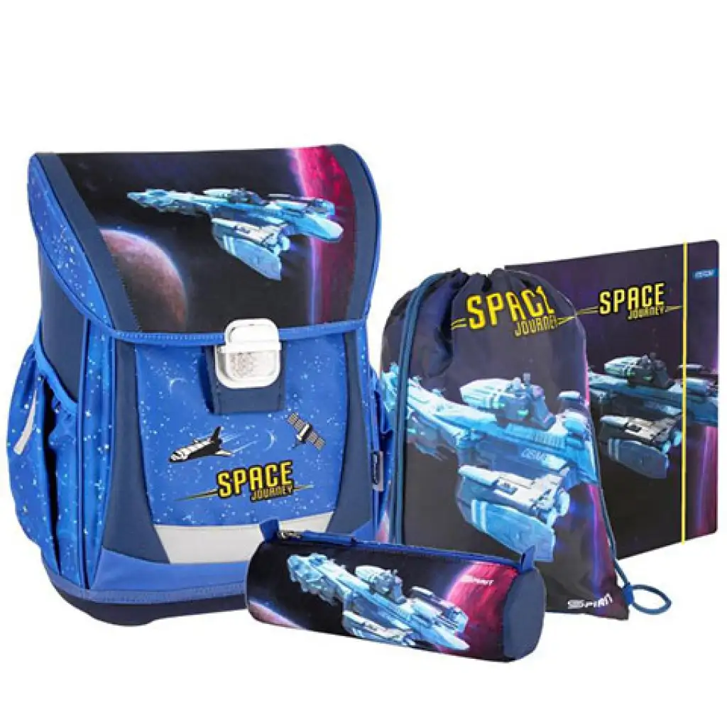 imagen de Spirit: Mochila escolar con diseño espacial, set de 4 piezas 1